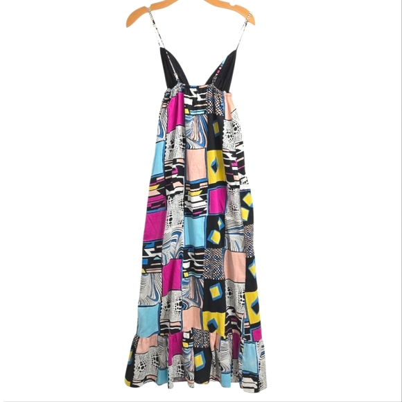 Tigerlily Maxi Dress‎ Patchwork Multicolor Sketchbook Print - Picture 6 of 11